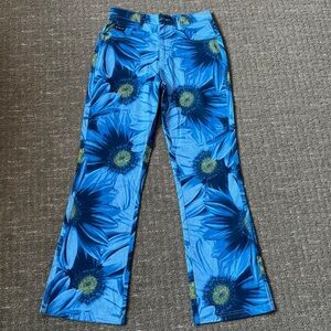 Vintage ROUTE 66 Daisy Print Blue Jeans 90s y2k 2000s
